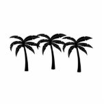 Tropical Palm Trees Cutout<br><div class="desc">Tropical Palm Trees</div>