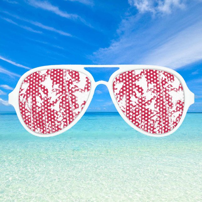 Tropical Palm Trees Design. Aviator Sunglasses (Creator Uploaded)