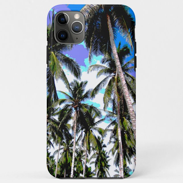 Tropical Palm Trees Design Case-Mate iPhone Case (Back)