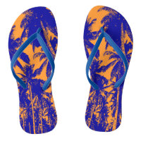 Tropical Palm Trees Design Flip Flops