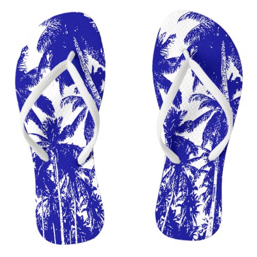 Tropical Palm Trees Design Flip Flops