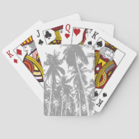 Tropical Palm Trees Design. Poker Cards