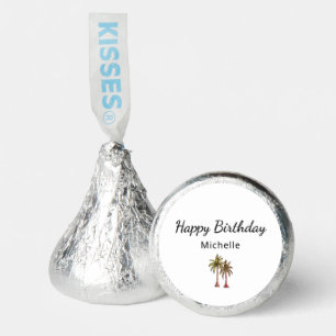 Tropical Palm Trees Elegant Birthday Party Favor