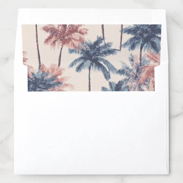 Tropical Palm Trees Envelope Liners (In Envelope)