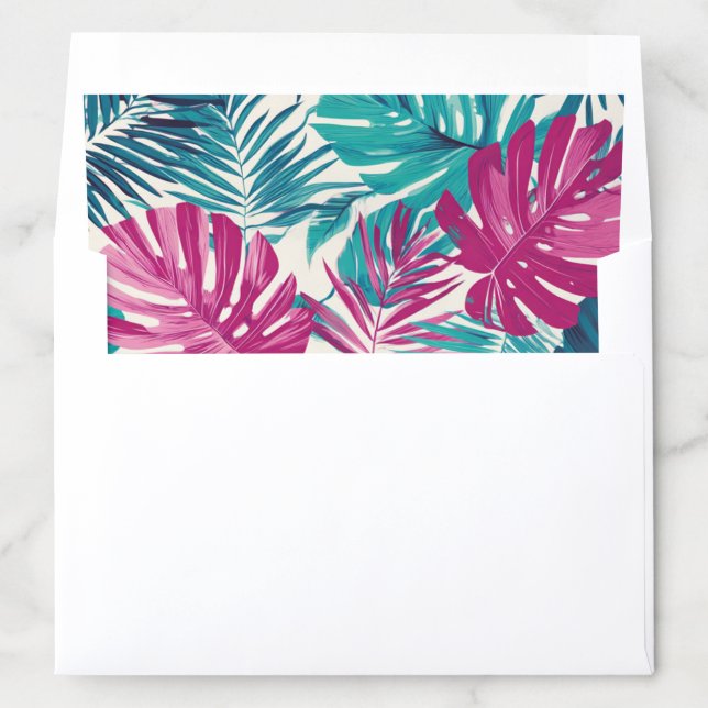 Tropical Palm Trees Envelope Liners (In Envelope)