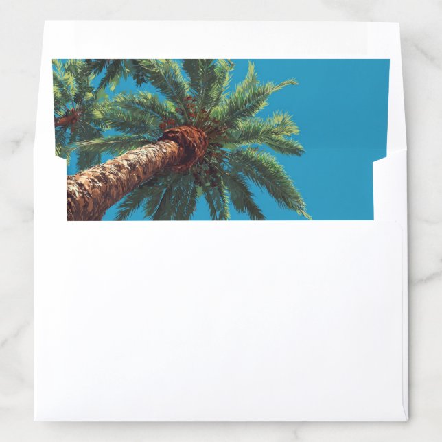 Tropical Palm Trees Envelope Liners (In Envelope)