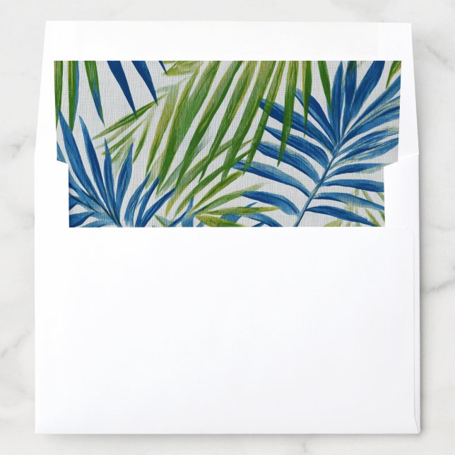 Tropical Palm Trees Envelope Liners (In Envelope)