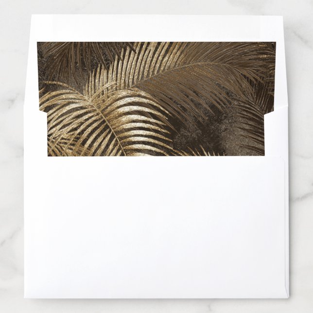 Tropical Palm Trees Envelope Liners (In Envelope)