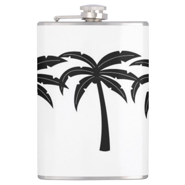 Tropical Palm Trees Flask (Front)