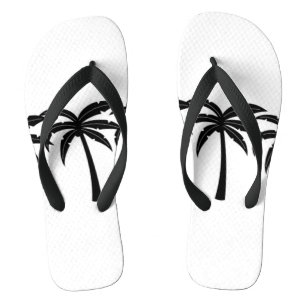 Tropical Palm Trees Flip Flops