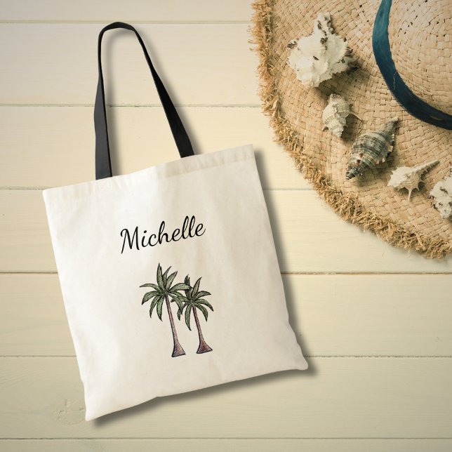 Tropical Palm Trees Foliage Botanical  Tote Bag (Creator Uploaded)