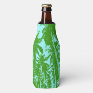 Tropical Palm Trees in a Posterised Design Bottle Cooler