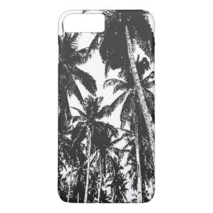 Tropical Palm Trees in Black and White iPhone 8 Plus/7 Plus Case