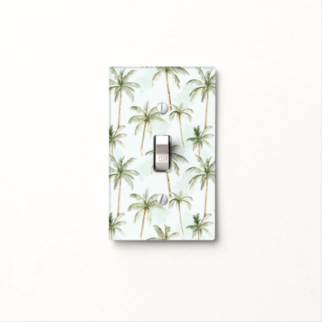 Tropical Palm Trees Light Switch Cover (In Situ)