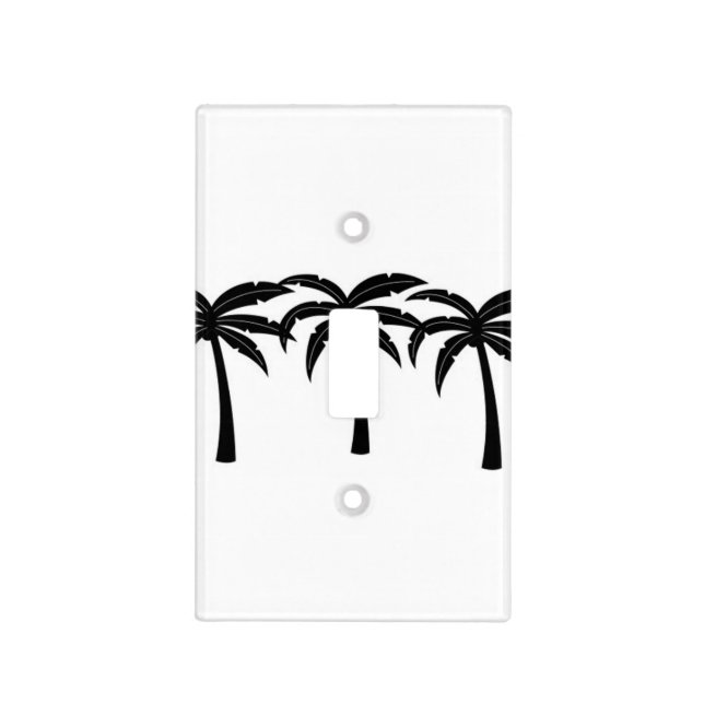 Tropical Palm Trees Light Switch Cover (Front)