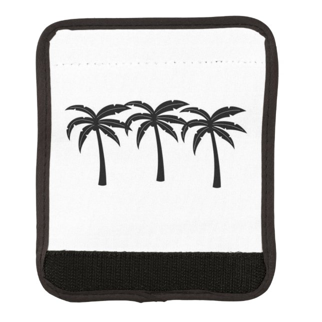 Tropical Palm Trees Luggage Handle Wrap (Front)