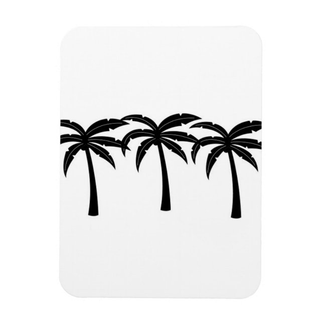 Tropical Palm Trees Magnet (Vertical)