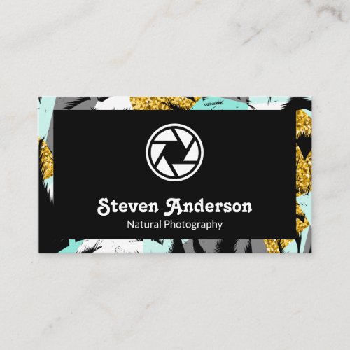 Tropical Palm Trees Modern Style Business Card