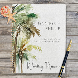 Tropical Palm Trees Modern Wedding Planner