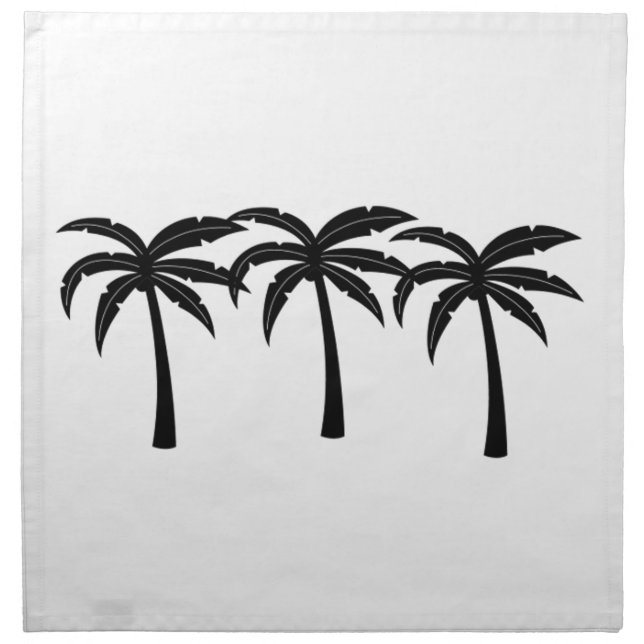 Tropical Palm Trees Napkin (Front)