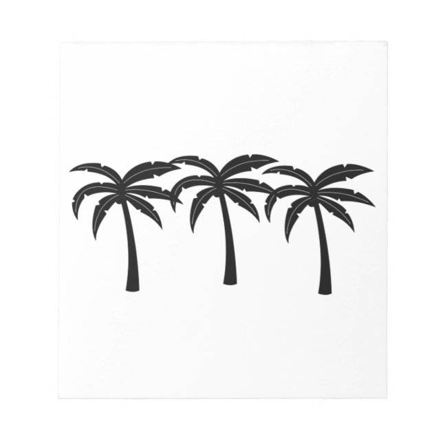 Tropical Palm Trees Notepad (Front)