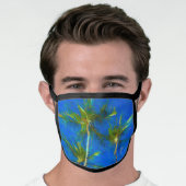 Tropical Palm Trees Oil Painting Effect Face Mask (Worn Him)
