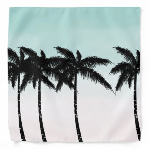 Tropical Palm Trees Ombre Bandana