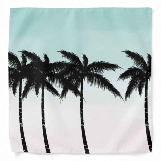 Tropical Palm Trees Ombre Bandana (Front)