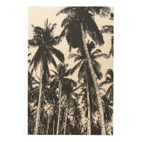 Tropical Palm Trees Pattern Design Wood Wall Art