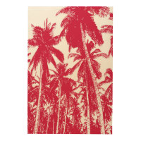 Tropical Palm Trees Pattern Design Wood Wall Art