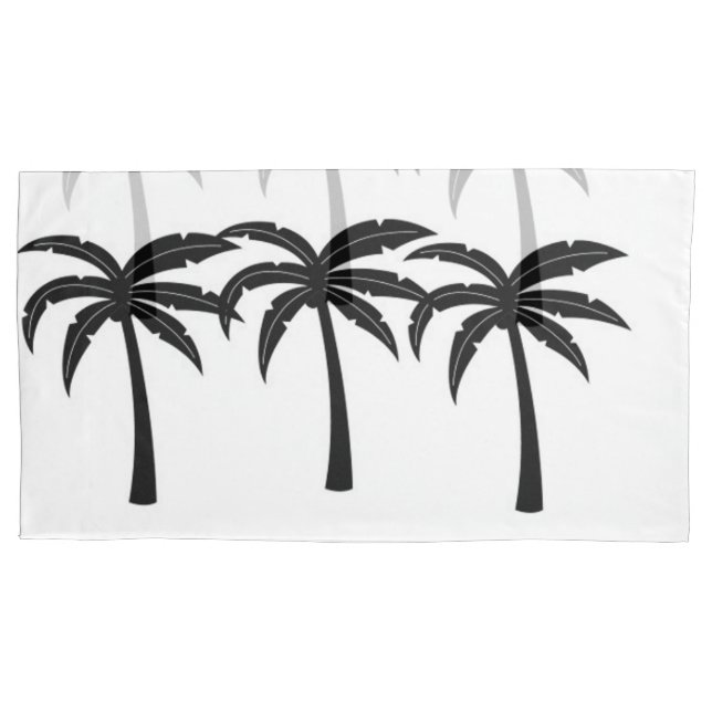 Tropical Palm Trees Pillow Case (Front-Left)
