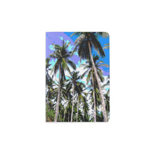 Tropical Palm Trees. Posterised design. Passport Holder