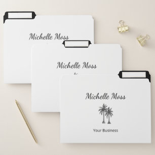 Tropical Palm Trees Professional Modern File Folder