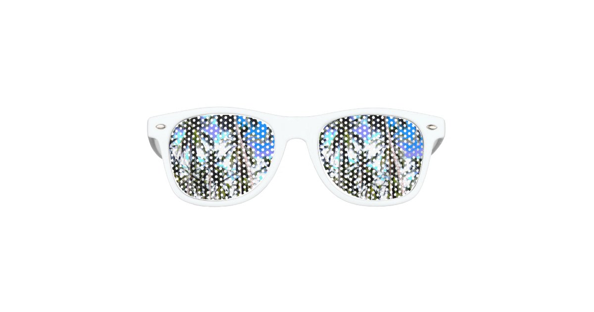 Tropical Palm Trees Retro Sunglasses Zazzle 