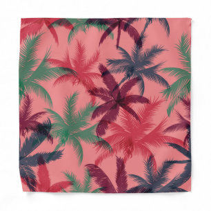 Tropical Palm Trees: Seamless Pattern Bandana