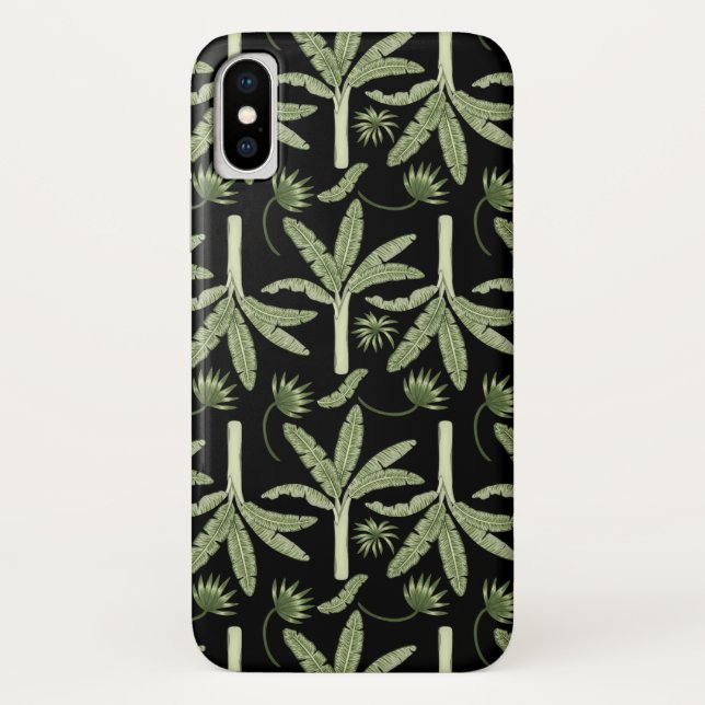 Tropical palm trees seamless pattern Case-Mate iPhone case (Back)