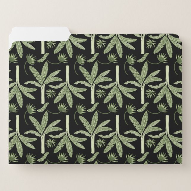 Tropical palm trees seamless pattern file folder (Front Left)