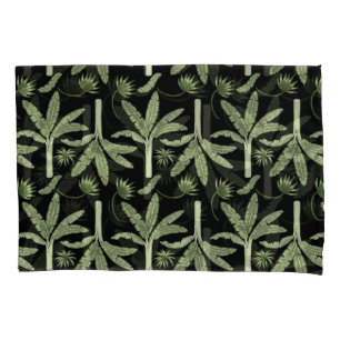 Tropical palm trees seamless pattern pillow case