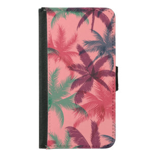 Tropical Palm Trees: Seamless Pattern Samsung Galaxy S5 Wallet Case