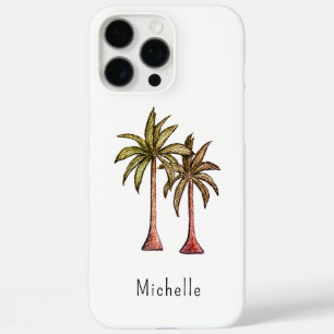 Tropical Palm Trees Simple iPhone 16 Pro Max Case