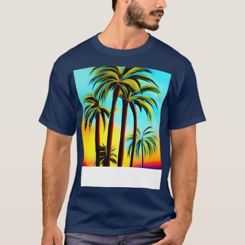 Tropical Palm Trees T_Shirt