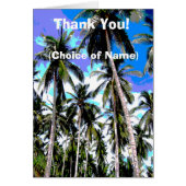 Tropical Palm Trees Thank You! (Front)