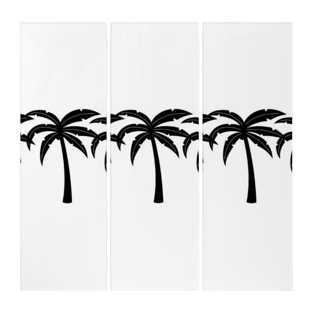 Tropical Palm Trees Triptych (Front)