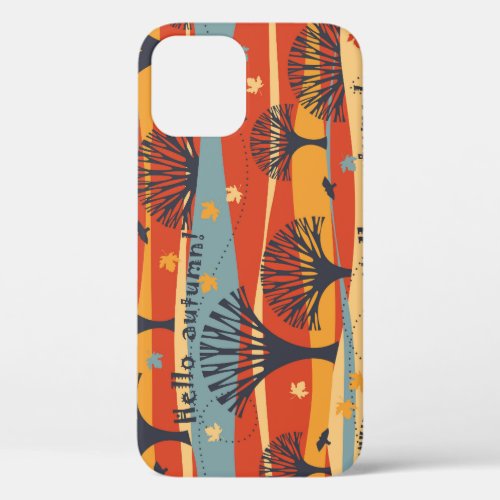 Tropical Palm Vintage Floral Background iPhone 12 Case