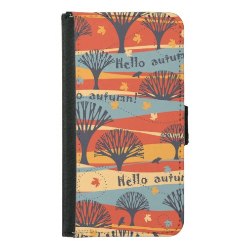 Tropical Palm Vintage Floral Background Samsung Galaxy S5 Wallet Case