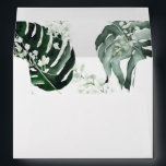 Tropical Palm & White Floral 3 Envelope<br><div class="desc">Complete your wedding,  graduation,  or party suite with your Tropical Palm & White Floral 3 envelopes.  Add your address or order blank and get address labels to complete the look.</div>