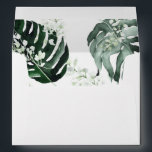 Tropical Palm & White Floral 3 Envelope<br><div class="desc">Complete your wedding,  graduation,  or party suite with your Tropical Palm & White Floral 3 envelopes.  Add your address or order blank and get address labels to complete the look.</div>