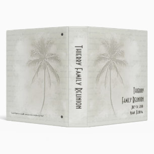 Tropical Palms 3 Ring Binder