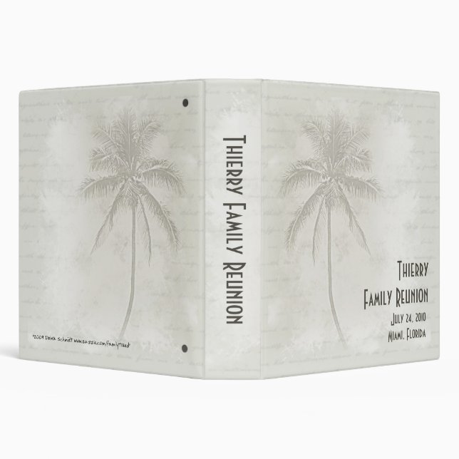 Tropical Palms 3 Ring Binder (Background)