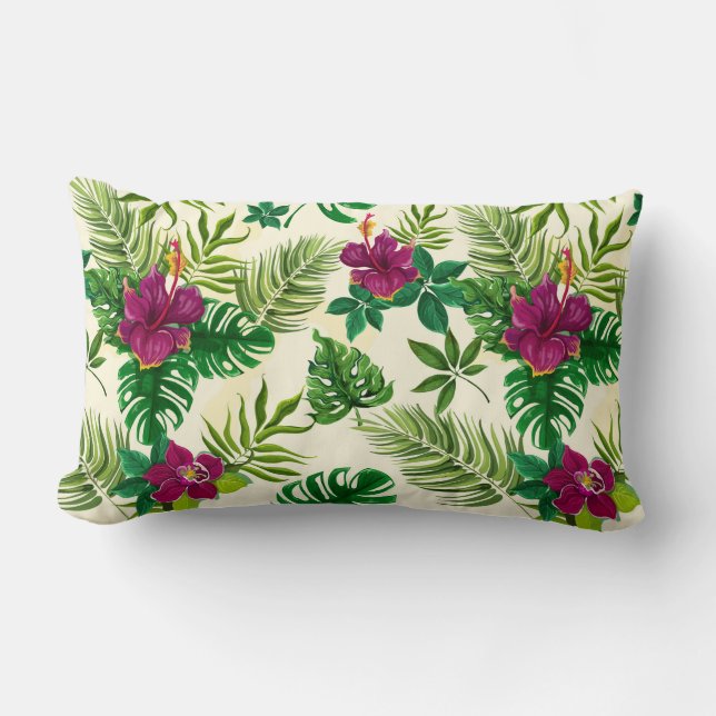 Tropical Palms Accent Pillow (Front)